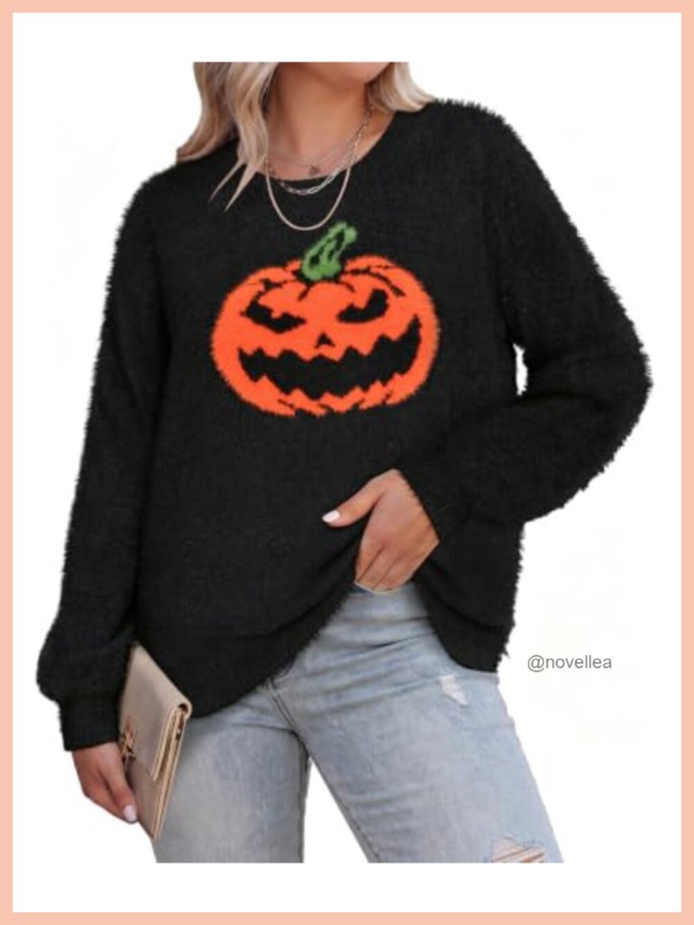 Plus Size Oversized Crewneck Pullover Sweater Knit Side Split Casual